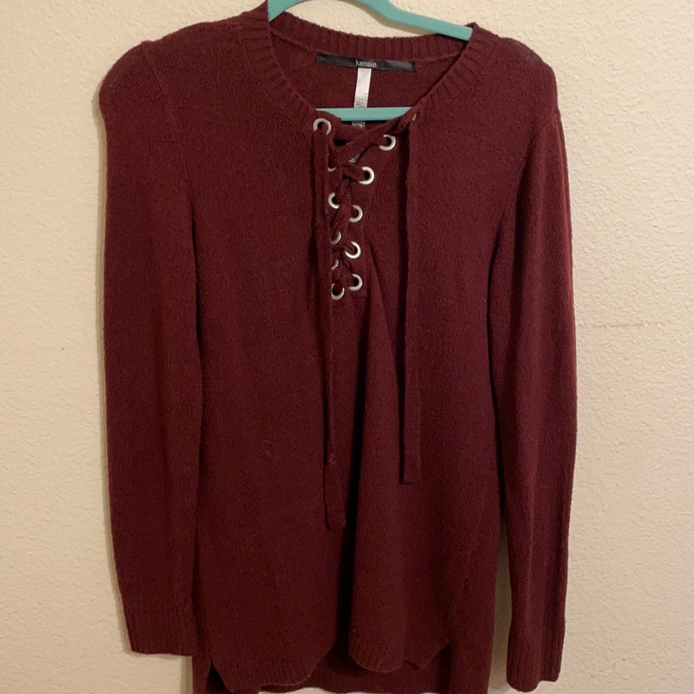 Burgundy comfy sweater